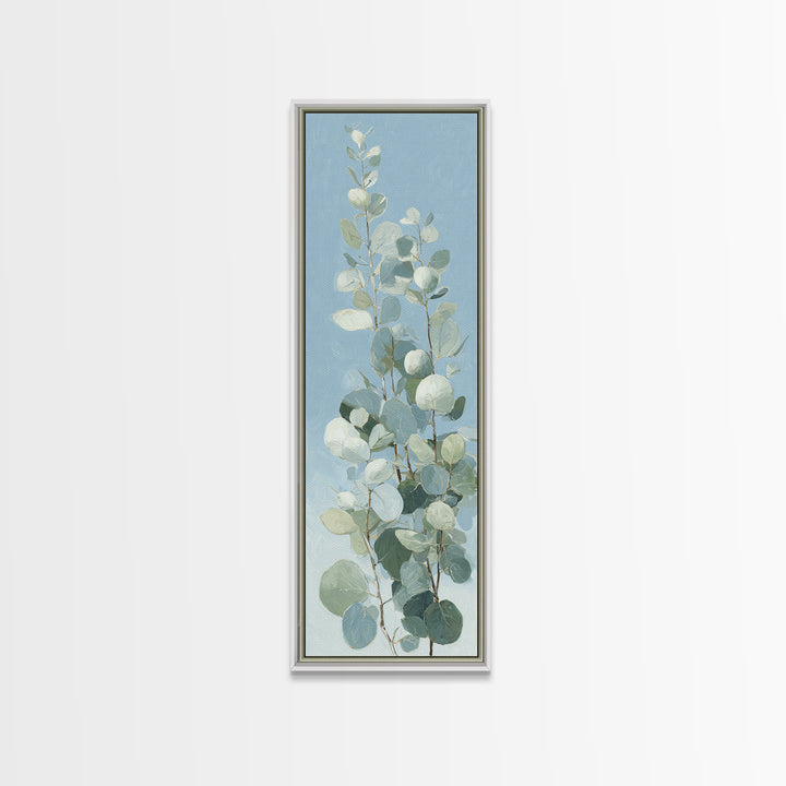 Botanical Eucalyptus Branch Framed Canvas Print, Medical Office Art, Heart Anatomy Print, Office Decor, Fine Art, Calm, MOA-1x3-87
