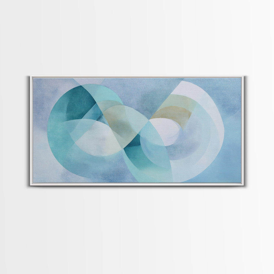 Abstract Healing Spiral Framed Canvas Print, Medical Office Art, Healthcare Wall Art, Office Decor, Abstract Art, Calm, MOA-2x1-11
