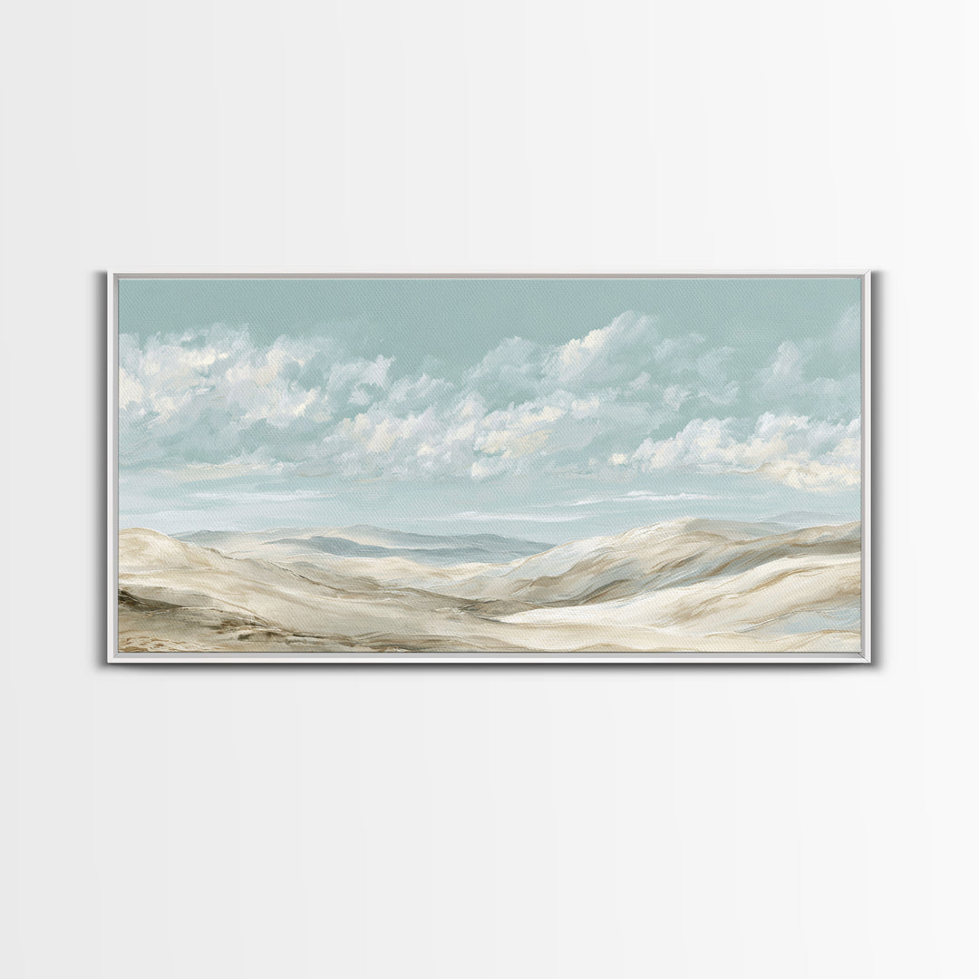 Large Neutral Landscape Framed Canvas Print, Medical Office Art, Art Print, Office Decor, Fine Art, Calm, Printable Art, MOA-2x1-12
