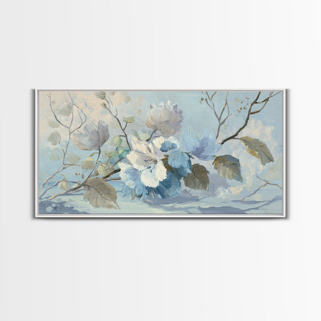 Lavender Botanical Still Life Canvas Print, Medical Office Art, Contemporary Art, Office Decor, Fine Art, Calm, Animal Art, MOA-2x1-17