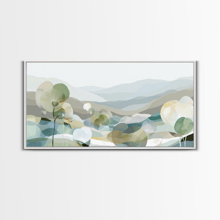 Clean Geometric Composition Framed Canvas Print, Medical Office Art, Luxury Decor, Office Decor, Calm, Digital Wall Art, MOA-2x1-30