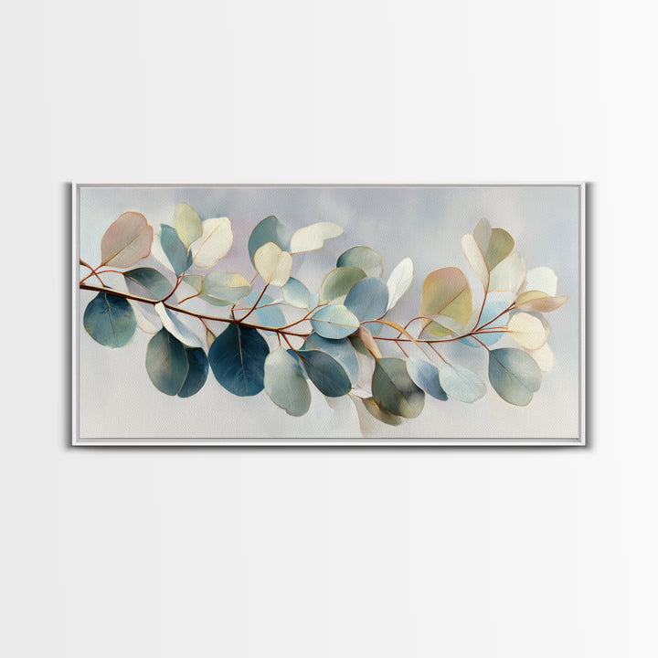 Botanical Eucalyptus Branch Canvas Print, Medical Office Art, Animal Art, Office Decor, Watercolor Art, Calm, MOA-2x1-47