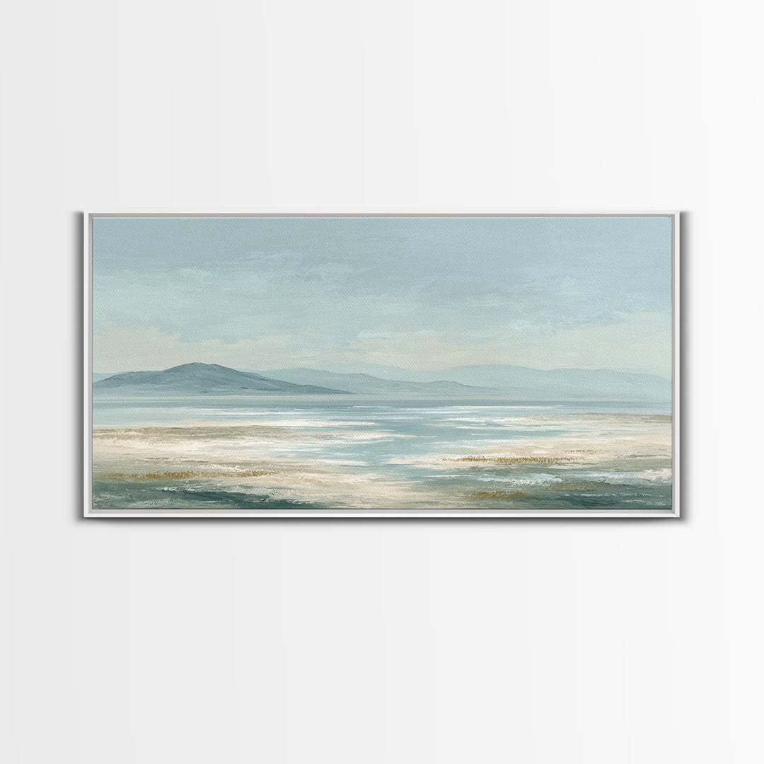 Peaceful Ocean Horizon Canvas Print, Medical Office Art, Digital Art, Office Decor, Calm, Medical Decor, Anatomy Wall Art, MOA-2x1-48