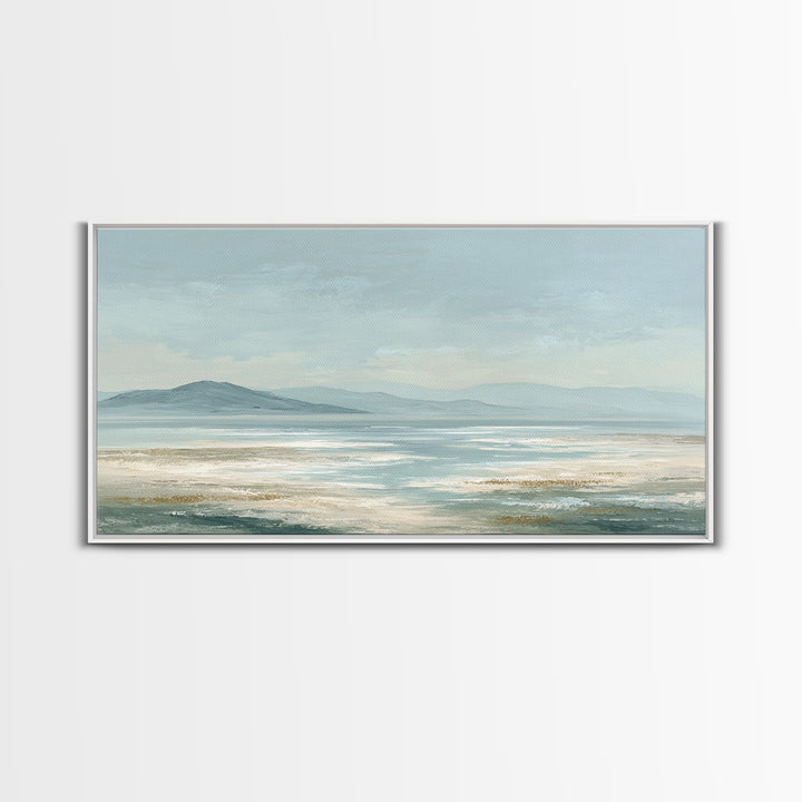 Peaceful Ocean Horizon Canvas Print, Medical Office Art, Digital Art, Office Decor, Calm, Medical Decor, Anatomy Wall Art, MOA-2x1-48