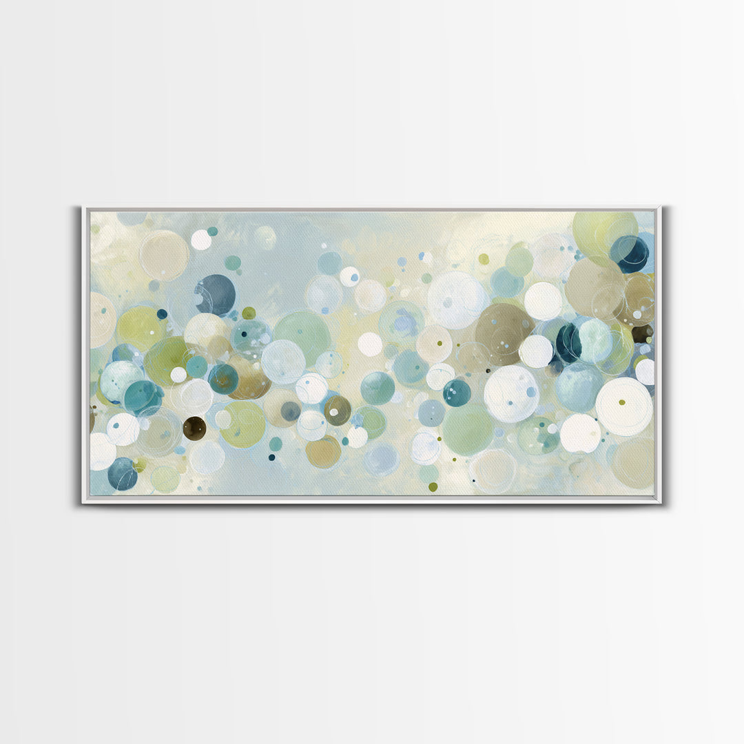 Abstract Cells and Circles as Soothing Pattern Canvas Print, Medical Office Art, Printable Art, Office Decor, Abstract Art, MOA-2x1-49