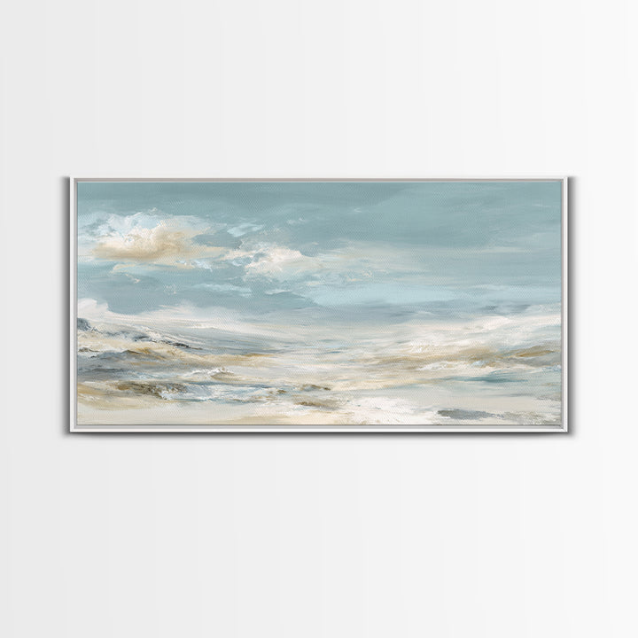 Sky and Cloud Scene Canvas Print, Medical Office Art, Medical Student Gift, Office Decor, Oil Painting, Calm, Anatomy Poster, MOA-2x1-53
