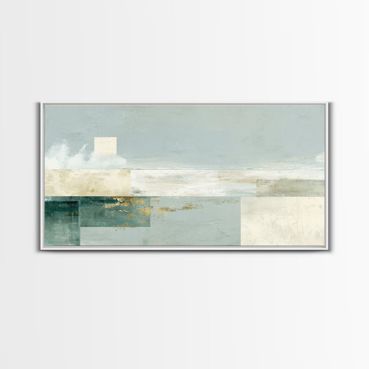 Clean Geometric Composition Canvas Print, Medical Office Art, Contemporary Art, Office Decor, Abstract Art, Calm, Animal Art, MOA-2x1-54
