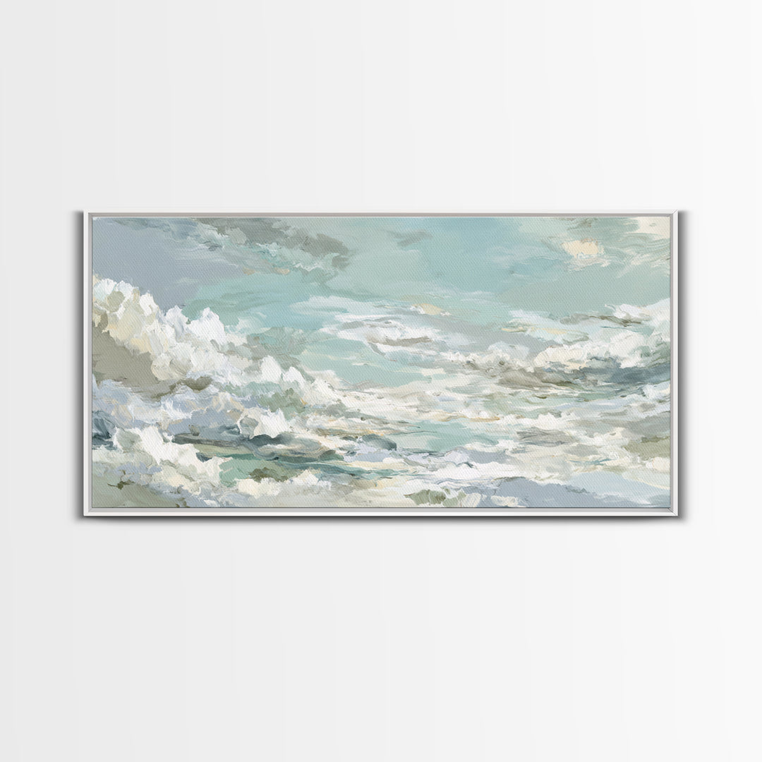 Sky and Cloud Scene Canvas Print, Medical Office Art, Medical Student Gift, Office Decor, Oil Painting, Calm, Anatomy Poster, MOA-2x1-77