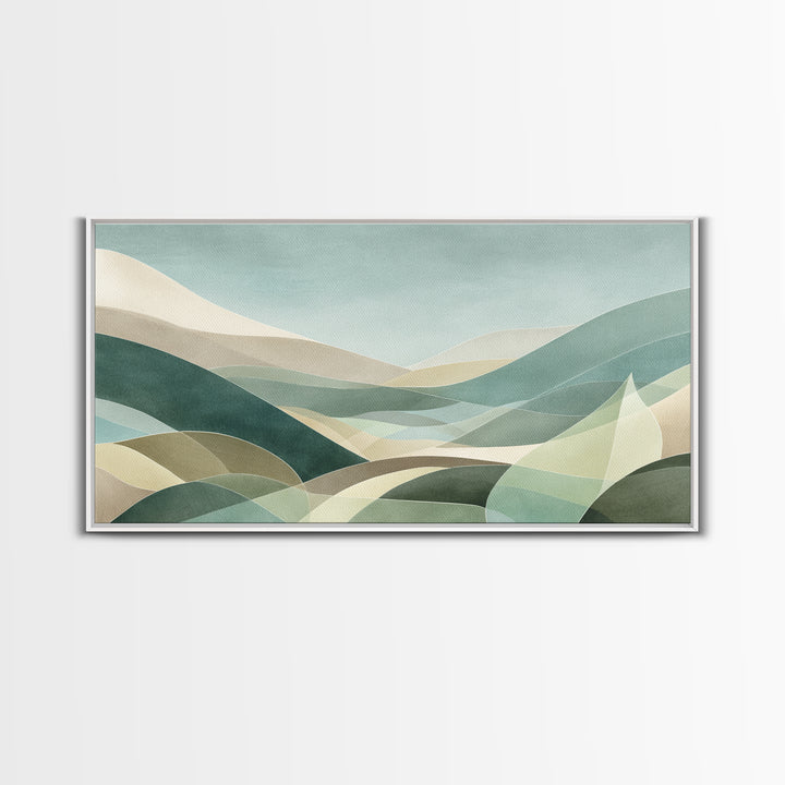 Clean Geometric Composition Canvas Print, Medical Office Art, Contemporary Art, Office Decor, Abstract Art, Calm, Animal Art, MOA-2x1-78