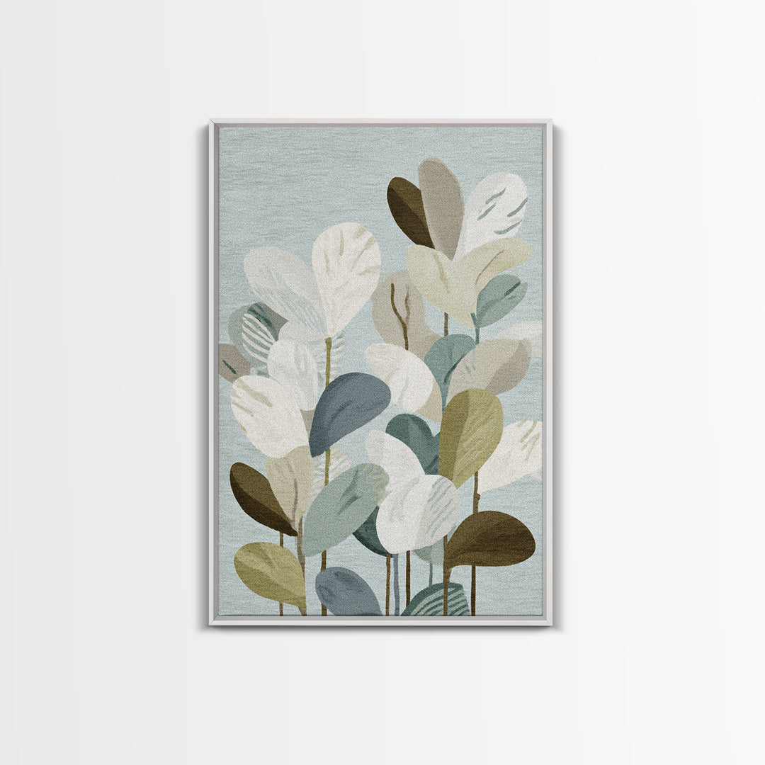 Clean Geometric Composition Framed Canvas Print, Medical Office Art, Room Decor, Office Decor, Abstract Art, Calm, MOA-2x3-18