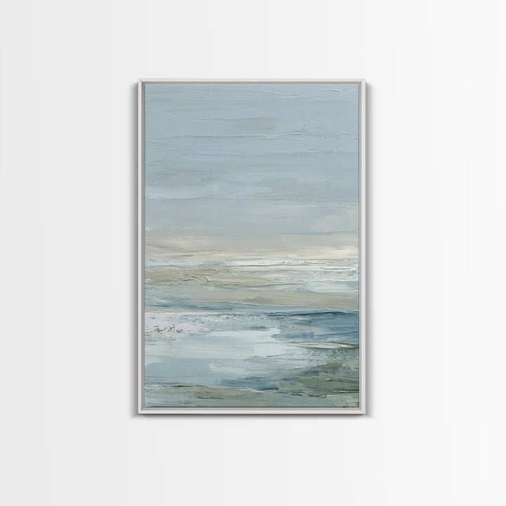 Soft Mountain Landscape Framed Canvas Print, Medical Office Art, Contemporary Art, Office Decor, Fine Art, Calm, Animal Art, MOA-2x3-34