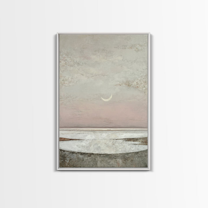 Peaceful Ocean Horizon Framed Canvas Print, Medical Office Art, Wall Art, Office Decor, Fine Art, Calm, Printable Card, MOA-2x3-60