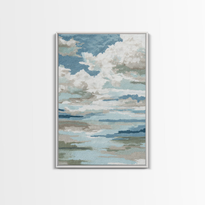 Sky and Cloud Scene Canvas Print, Medical Office Art, Teal Wall Art, Office Decor, Fine Art, Calm, Anatomy Art, Brain Art, MOA-2x3-65