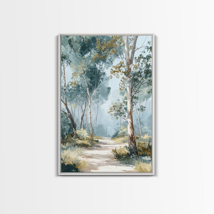 Gentle Forest Path Framed Canvas Print, Medical Office Art, Animal Art, Office Decor, Fine Art, Calm, Heart Anatomy Print, MOA-2x3-73