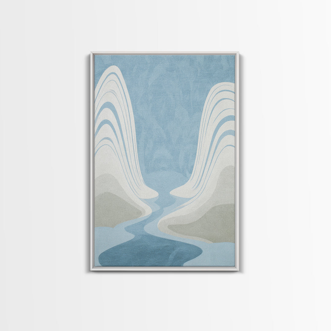 Simple Line Figure Framed Canvas Print, Medical Office Art, Digital Art, Office Decor, Fine Art, Calm, Medical Decor, MOA-2x3-74