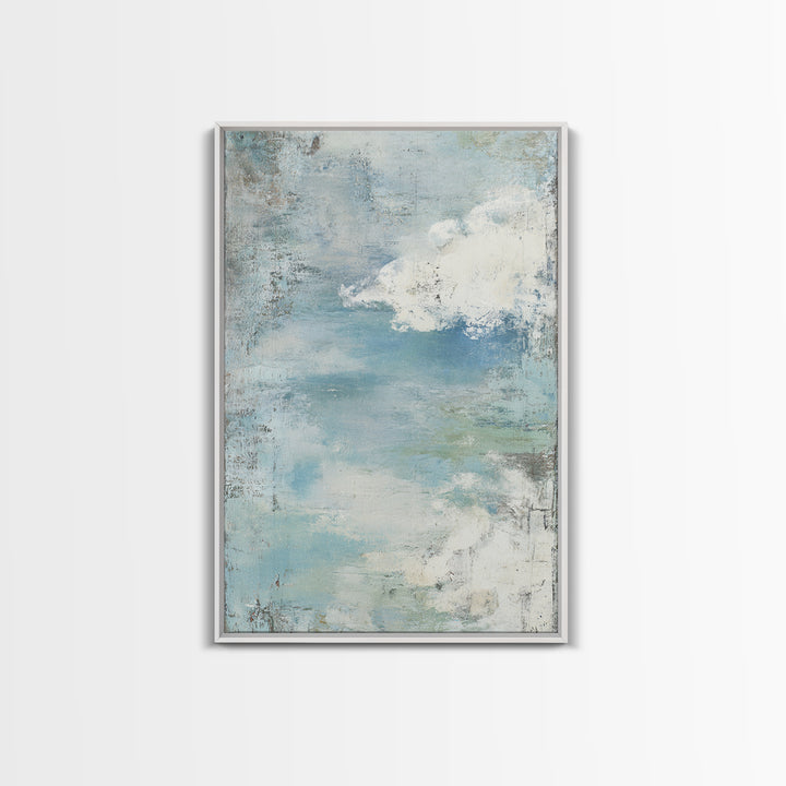 Calming Blue Abstract Canvas Print, Medical Office Art, Medical Art, Office Decor, Fine Art, Calm, Biology Art, Nurse Wall Art, MOA-2x3-81