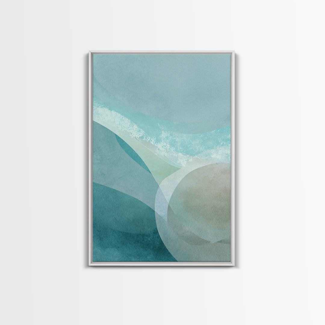 Calming Blue Abstract Canvas Print, Medical Office Art, Wall Decor, Office Decor, Abstract Art, Calm, Medical Office Decor, MOA-2x3-9