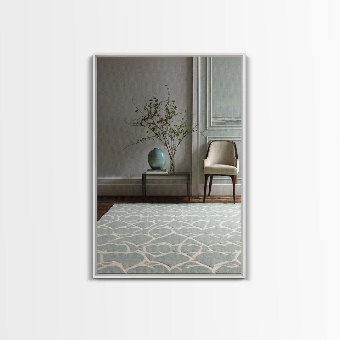 Clean Geometric Composition Framed Canvas Print, Medical Office Art, Printable Art, Office Decor, Calm, Medical Wall Art, MOA-2x3-90
