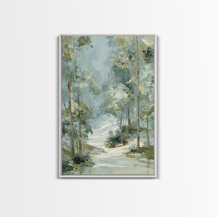 Gentle Forest Path Framed Canvas Print, Medical Office Art, Animal Art, Office Decor, Fine Art, Calm, Heart Anatomy Print, MOA-2x3-97