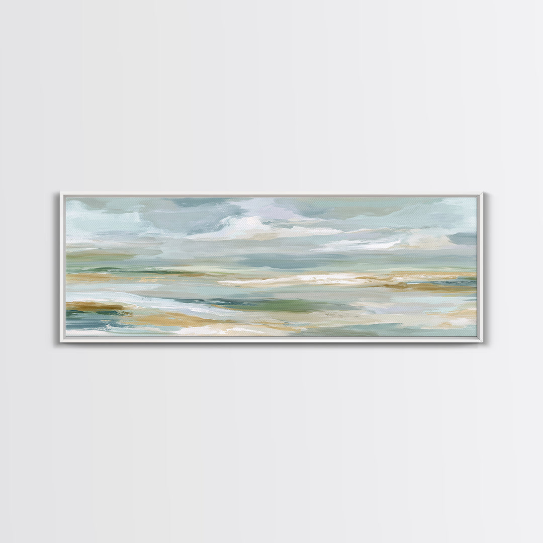 Sky and Cloud Scene Framed Canvas Print, Medical Office Art, Medical Art, Office Decor, Calm, Biology Art, Nurse Wall Art, MOA-3x1-1