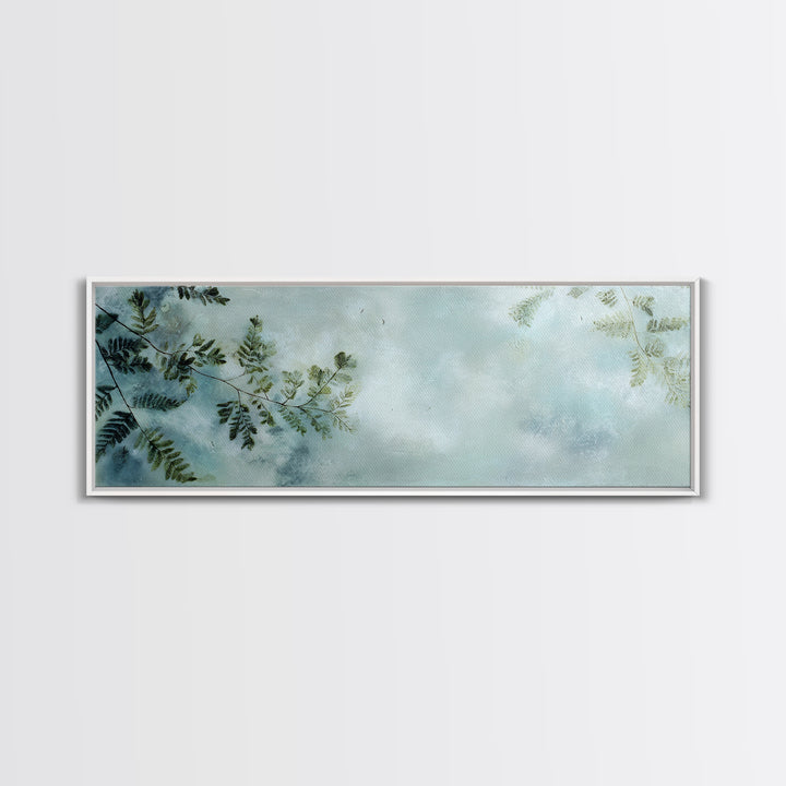 Minimal Green Fern Specimen Canvas Print, Medical Office Art, Nurse Wall Art, Office Decor, Fine Art, Calm, Room Decor, MOA-3x1-24
