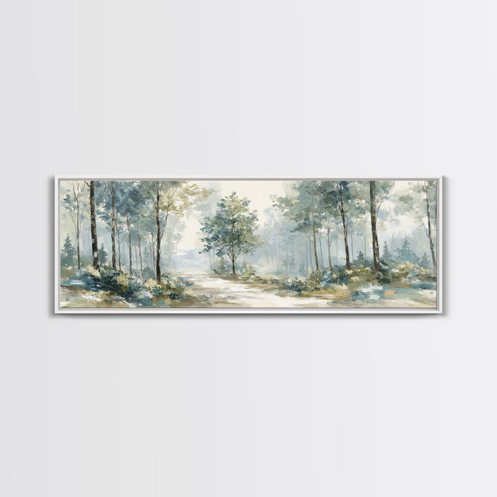 Gentle Forest Path Canvas Print, Medical Office Art, Medical Decor, Office Decor, Oil Painting, Calm, Science Art, MOA-3x1-33
