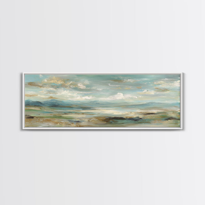 Soft Mountain Landscape Canvas Print, Medical Office Art, Medical Office Decor, Office Decor, Fine Art, Calm, Nurse Wall Art, MOA-3x1-42