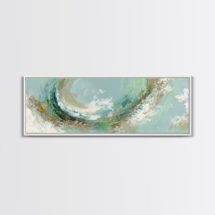Abstract Healing Spiral Framed Canvas Print, Medical Office Art, Dental Office Decor, Office Decor, Abstract Art, Calm, MOA-3x1-79
