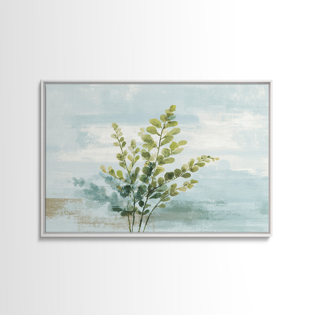 Minimal Green Fern Specimen Canvas Print, Medical Office Art, Printable Card, Office Decor, Fine Art, Calm, School Nurse Art, MOA-3x2-12