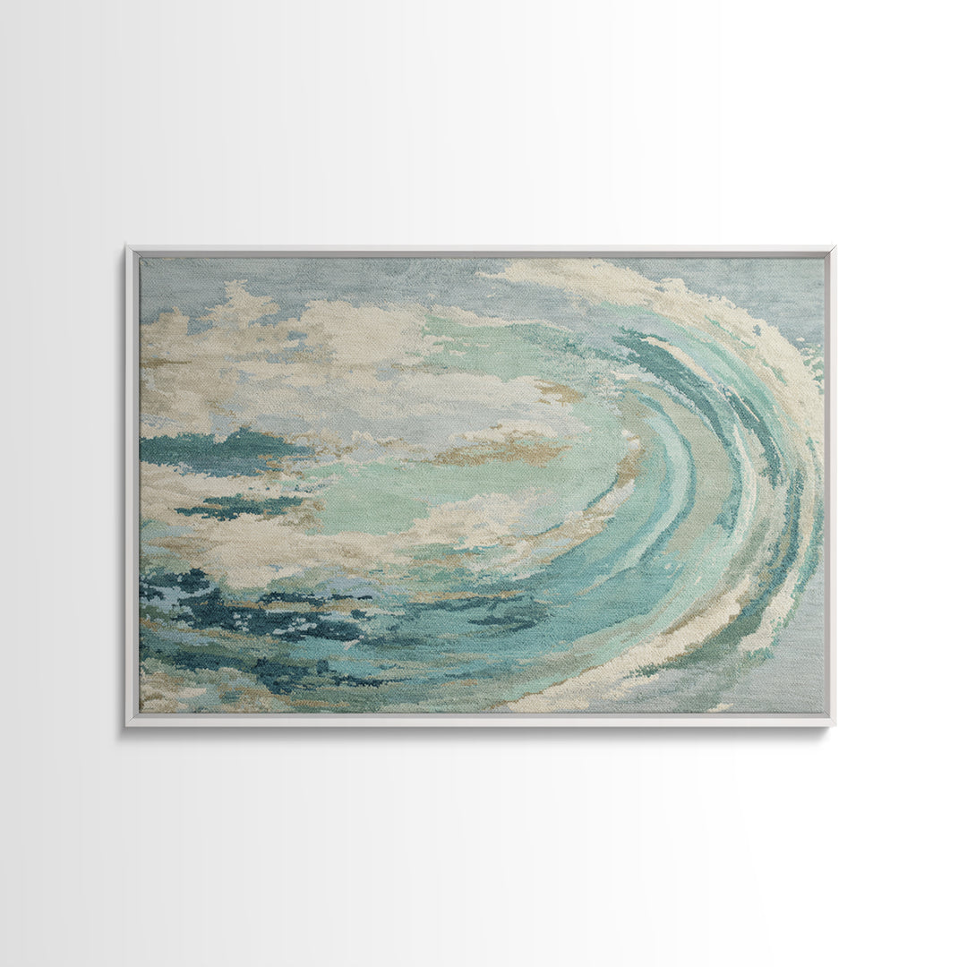 Abstract Healing Spiral Framed Canvas Print, Medical Office Art, Brain Art, Office Decor, Abstract Art, Calm, Boho Decor, MOA-3x2-19
