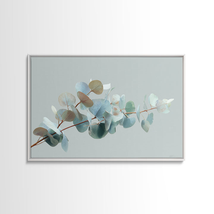 Botanical Eucalyptus Branch Framed Canvas Print, Medical Office Art, Heart Anatomy Print, Office Decor, Fine Art, Calm, MOA-3x2-31