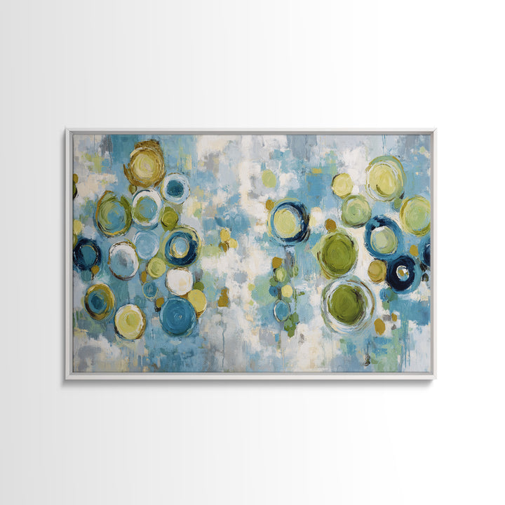 Abstract Cells and Circles as Soothing Pattern Canvas Print, Medical Office Art, Anatomy Poster, Office Decor, Abstract Art, MOA-3x2-33