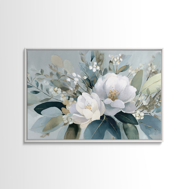 Lavender Botanical Still Life Canvas Print, Medical Office Art, Heart Anatomy Print, Office Decor, Oil Painting, Calm, MOA-3x2-49