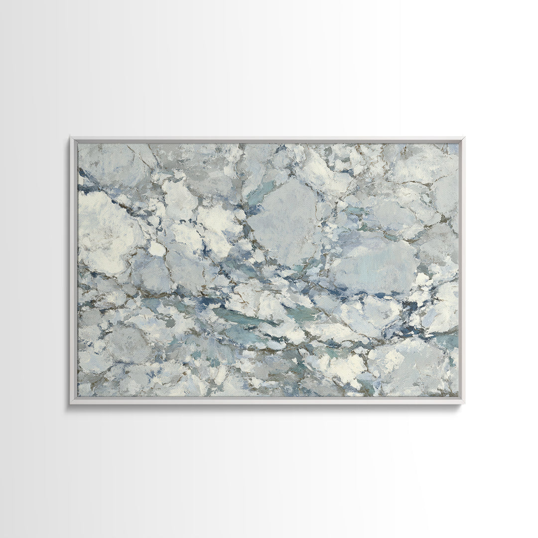 Subtle Marble Texture Framed Canvas Print, Medical Office Art, Healthcare Wall Art, Office Decor, Watercolor Art, Calm, MOA-3x2-71