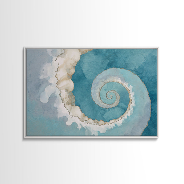 Abstract Healing Spiral Framed Canvas Print, Medical Office Art, Office Decor, Abstract Art, Calm, Medical Office Decor, MOA-3x2-91