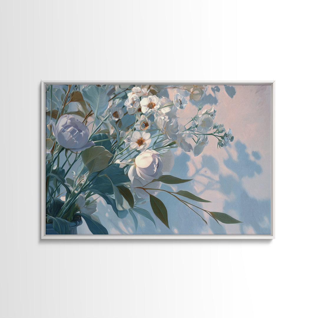 Lavender Botanical Still Life Framed Canvas Print, Medical Office Art, Medical School, Office Decor, Watercolor Art, Calm, MOA-3x2-97