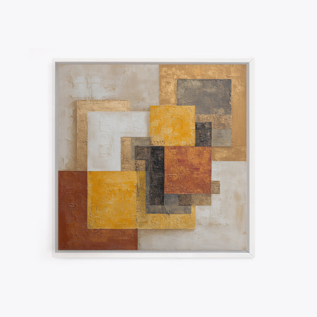 High Contrast Gallery Abstract Framed Canvas Print, Modern Art, Living Room Wall Art, Living Room Decor, Abstract Art, Modern, MOD-1x1-24