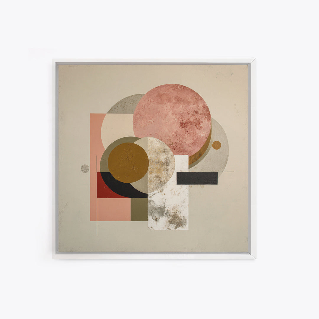 Modern Landscape with Simplified Horizon Framed Canvas Print, Modern Art, Statement Artwork, Living Room Decor, Modern, MOD-1x1-33