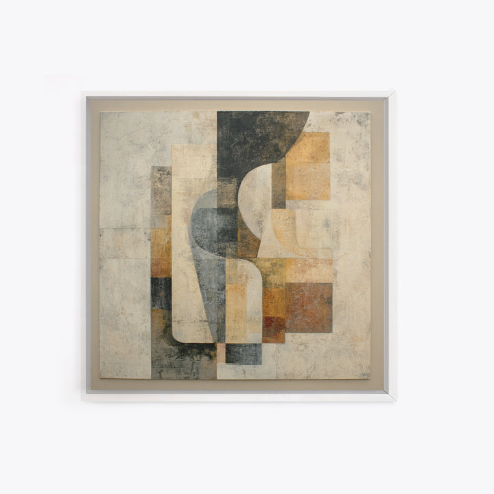 Fragmented Figure Study Framed Canvas Print, Modern Art, Gallery Decor, Living Room Decor, Fine Art, Modern, Contemporary Art, MOD-1x1-65