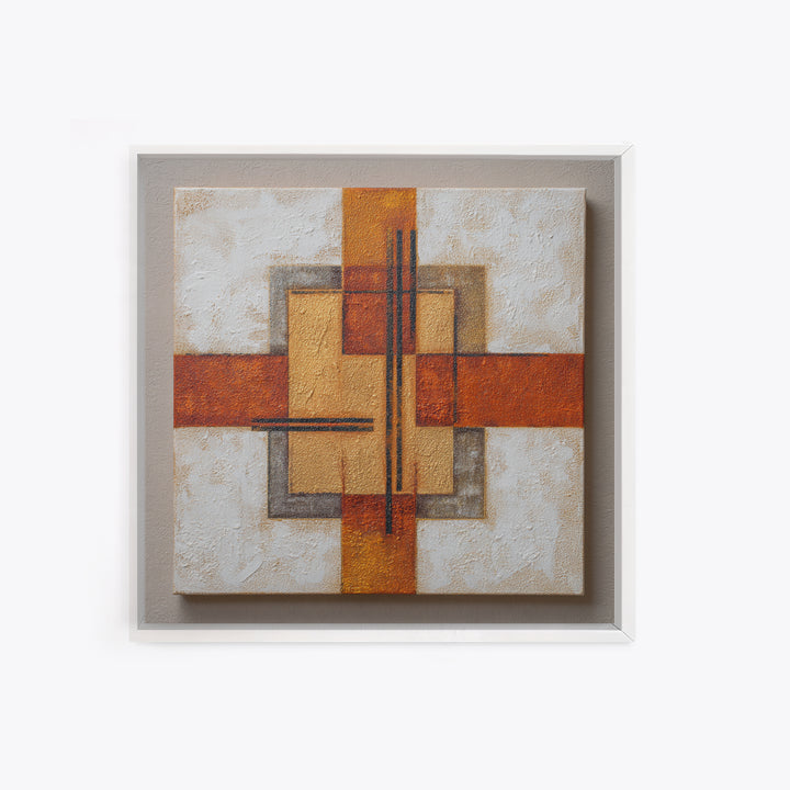 Urban Window Grid Transformed into Abstraction Canvas Print, Modern Art, Mid Century Modern Art, Living Room Decor, Modern, MOD-1x1-84