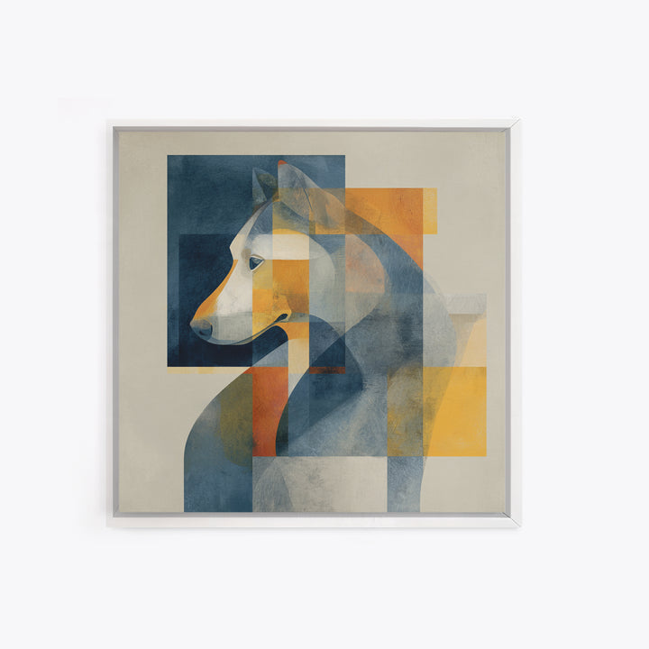 Modern Animal Portrait Canvas Print, Modern Art, Poster Art, Living Room Decor, Fine Art, Modern, Minimalist Decor, MOD-1x1-94