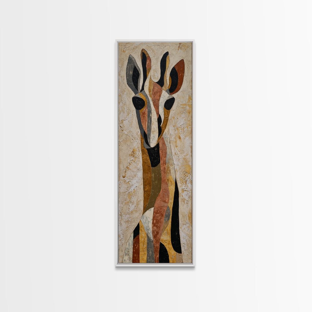 Modern Animal Portrait Framed Canvas Print, Modern Art, Set of 3 Prints, Living Room Decor, Fine Art, Modern, Luxury Decor, MOD-1x3-34