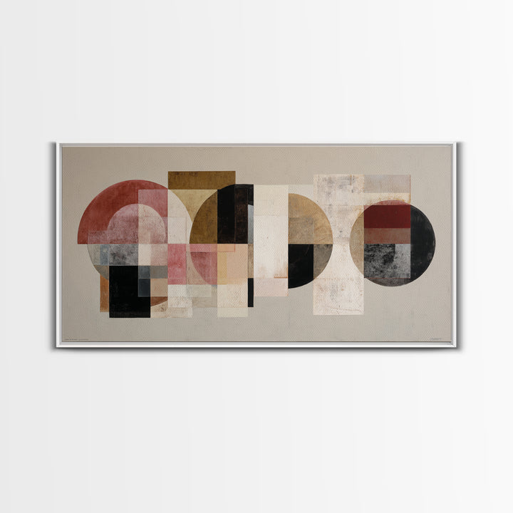 High Contrast Gallery Abstract Framed Canvas Print, Modern Art, Statement Artwork, Living Room Decor, Abstract Art, Modern, MOD-2x1-20