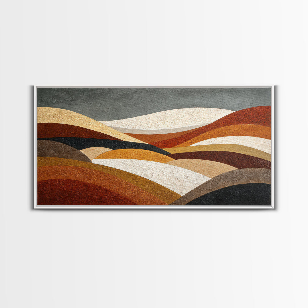 Modern Landscape with Simplified Horizon Canvas Print, Modern Art, Canvas, Living Room Decor, Fine Art, Modern, Boho Wall Art, MOD-2x1-53