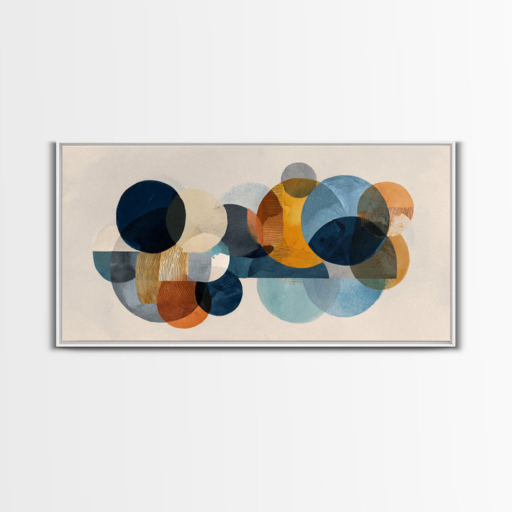 Abstract Circular Forms Canvas Print, Modern Art, Canvas Art, Living Room Decor, Abstract Art, Modern, Poster Art, MOD-2x1-63