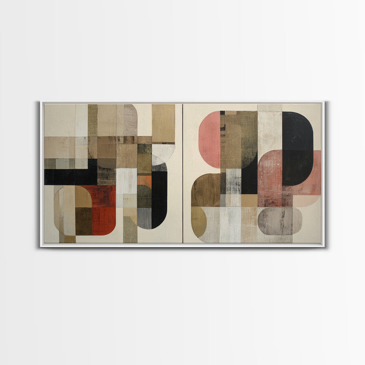 Bold Abstract Composition Canvas Print, Modern Art, Wall Hanging, Living Room Decor, Abstract Art, Modern, Bedroom Wall Art, MOD-2x1-93