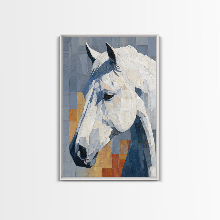 Contemporary Horse Portrait Canvas Print, Modern Art, Art Print, Living Room Decor, Fine Art, Modern, Printable Wall Art, MOD-2x3-23
