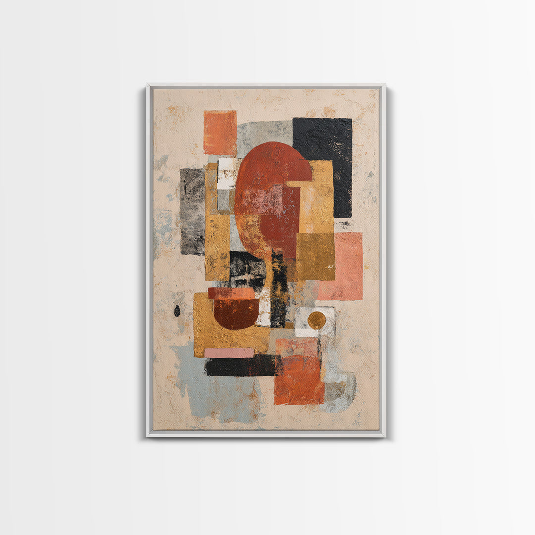 Bold Abstract Composition Canvas Print, Modern Art, Art Nouveau, Living Room Decor, Fine Art, Modern, Mid Century Modern Art, MOD-2x3-57