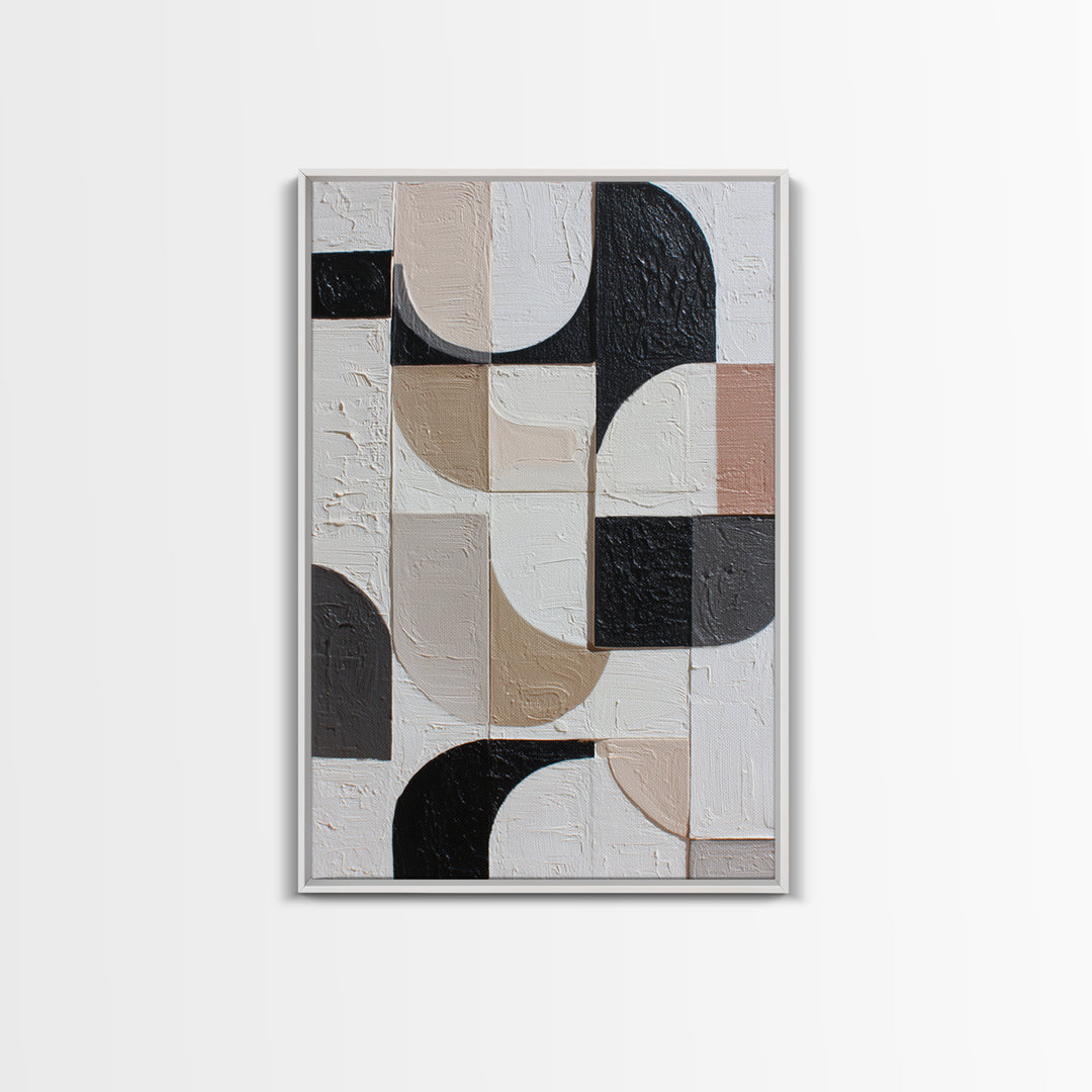 Large Organic Forms Framed Canvas Print, Modern Art, Art, Living Room Decor, Oil Painting, Modern, Canvas Art, Digital Print, MOD-2x3-59