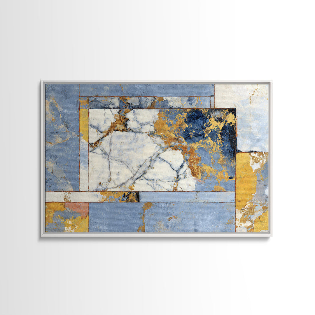Large Marble Texture Abstract Framed Canvas Print, Modern Art, Canvas Wall Art, Living Room Decor, Abstract Art, Modern, MOD-3x2-20